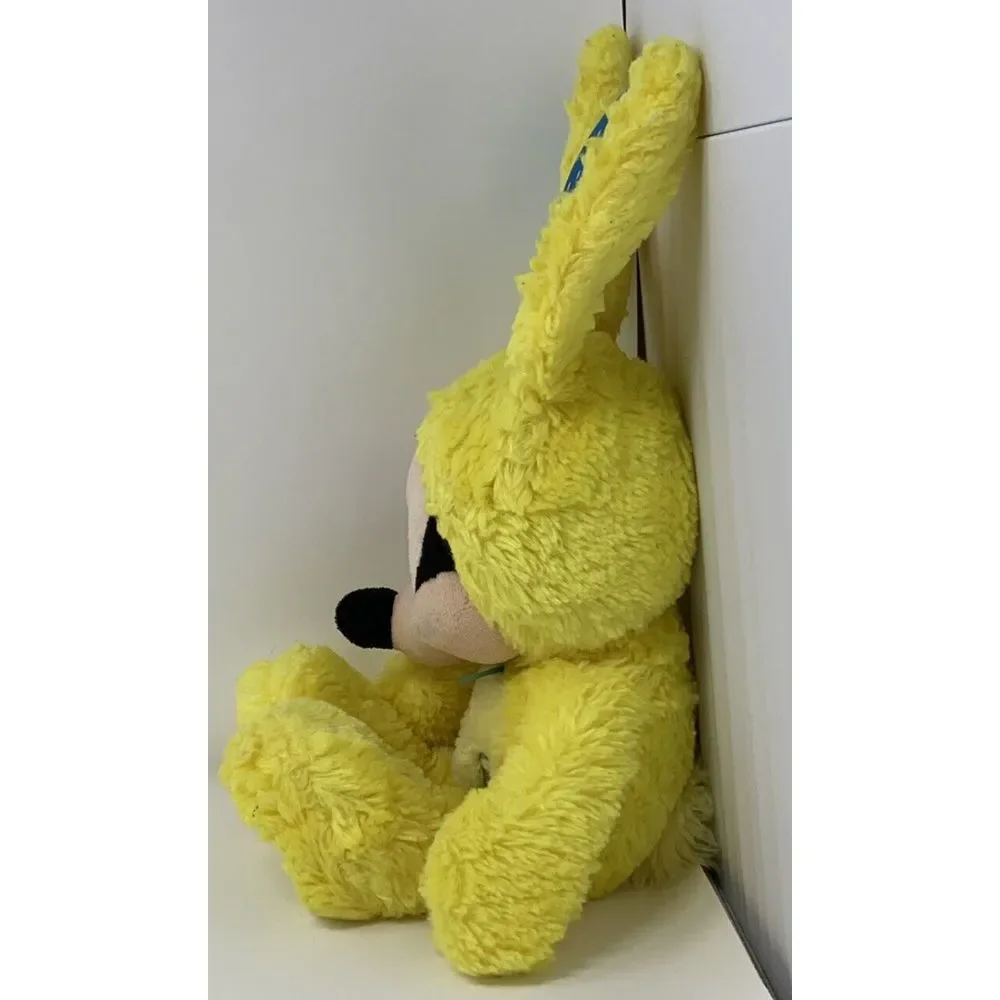 Disney Store Mickey Mouse Easter Bunny‎ Plush Yellow Marshmallow Scented 18 in